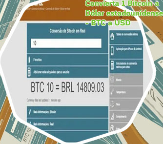 Btc a dólar calculadora